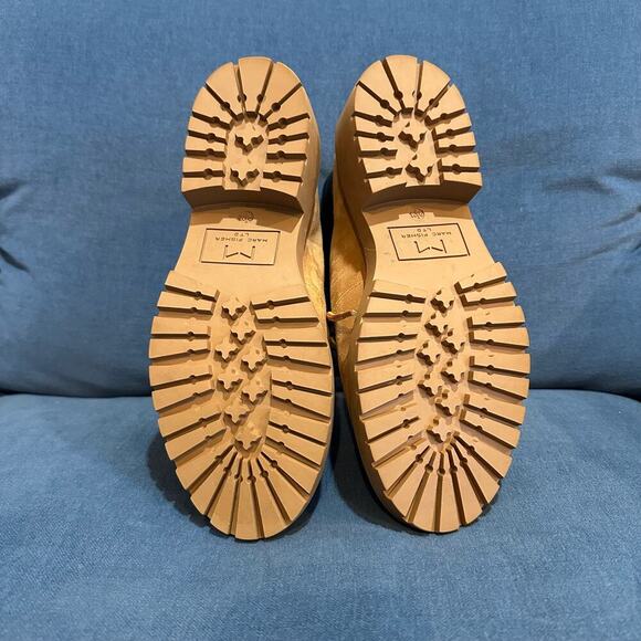 NEW Marc Fisher LTD Tan Suede Leather Nairy Hiking Boots, Sz 9.5M (JJ) - Picture 9 of 12